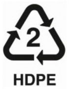 2 HDPE - polymer safe plastic recycling number