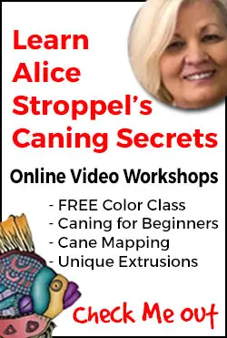 Click to check out Alice Stroppel's online video polymer clay caning workshops